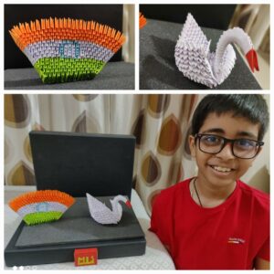 Creative work done by Harshit Mandar Khedkar of Grade 4 MIS International School, Balewadi, Pune.