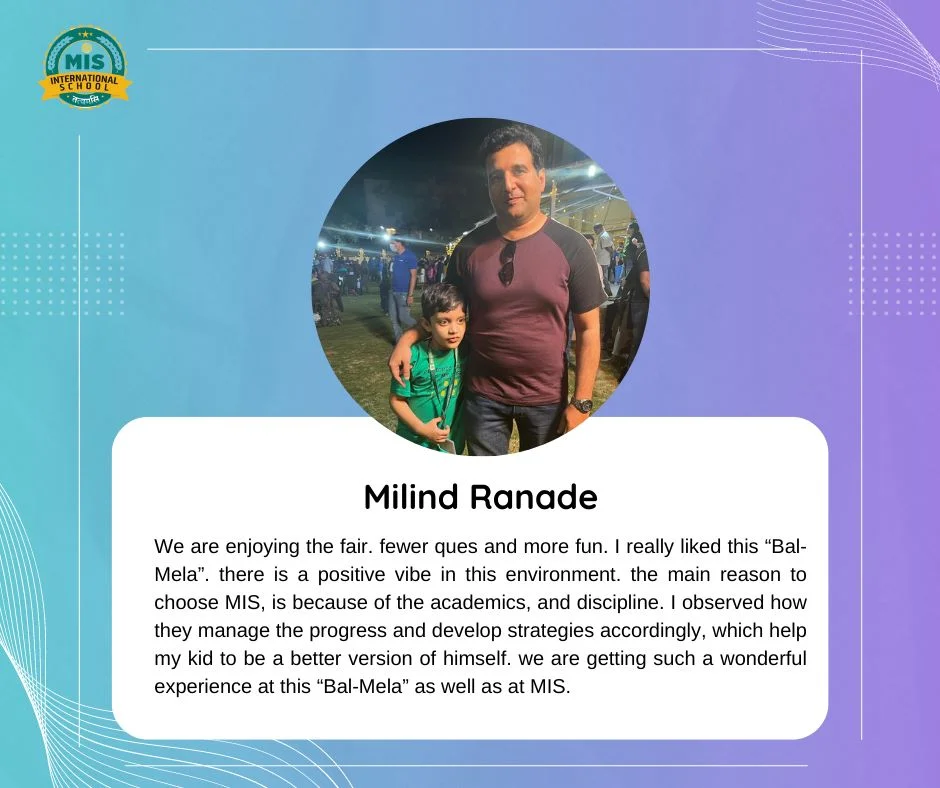 MIS International School parent testimonial 8 of 10