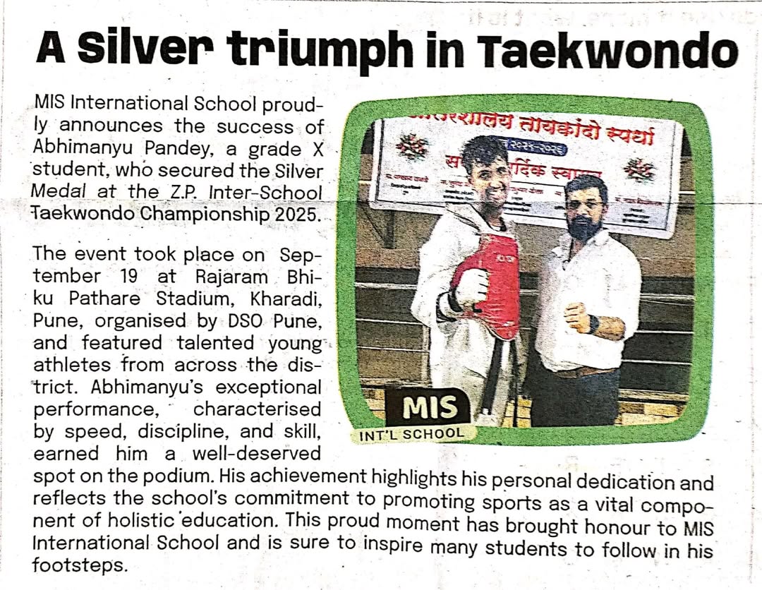 A silver triumph in Taekwondo