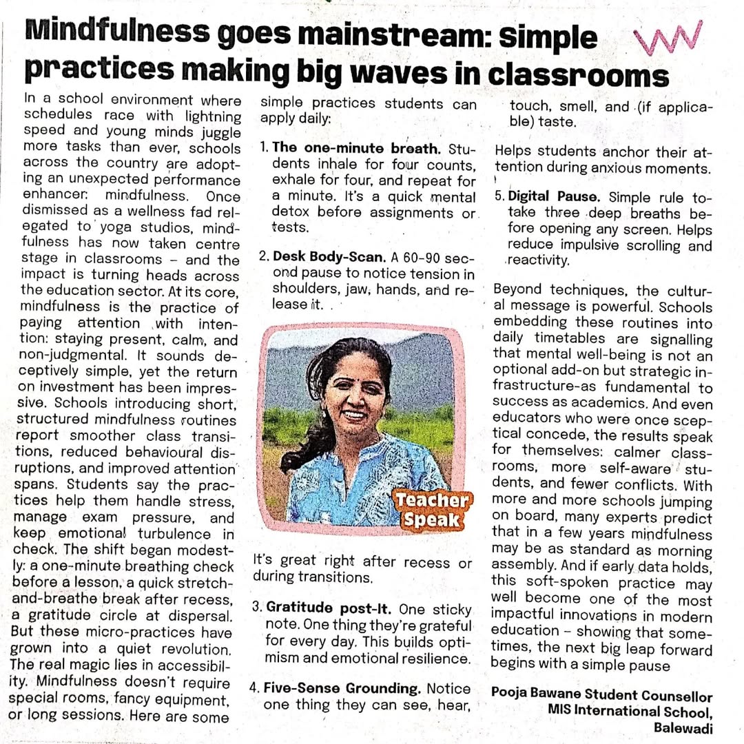 Mindfulness Goes Mainstream: Simple Practices Making Big Waves in CLassrooms