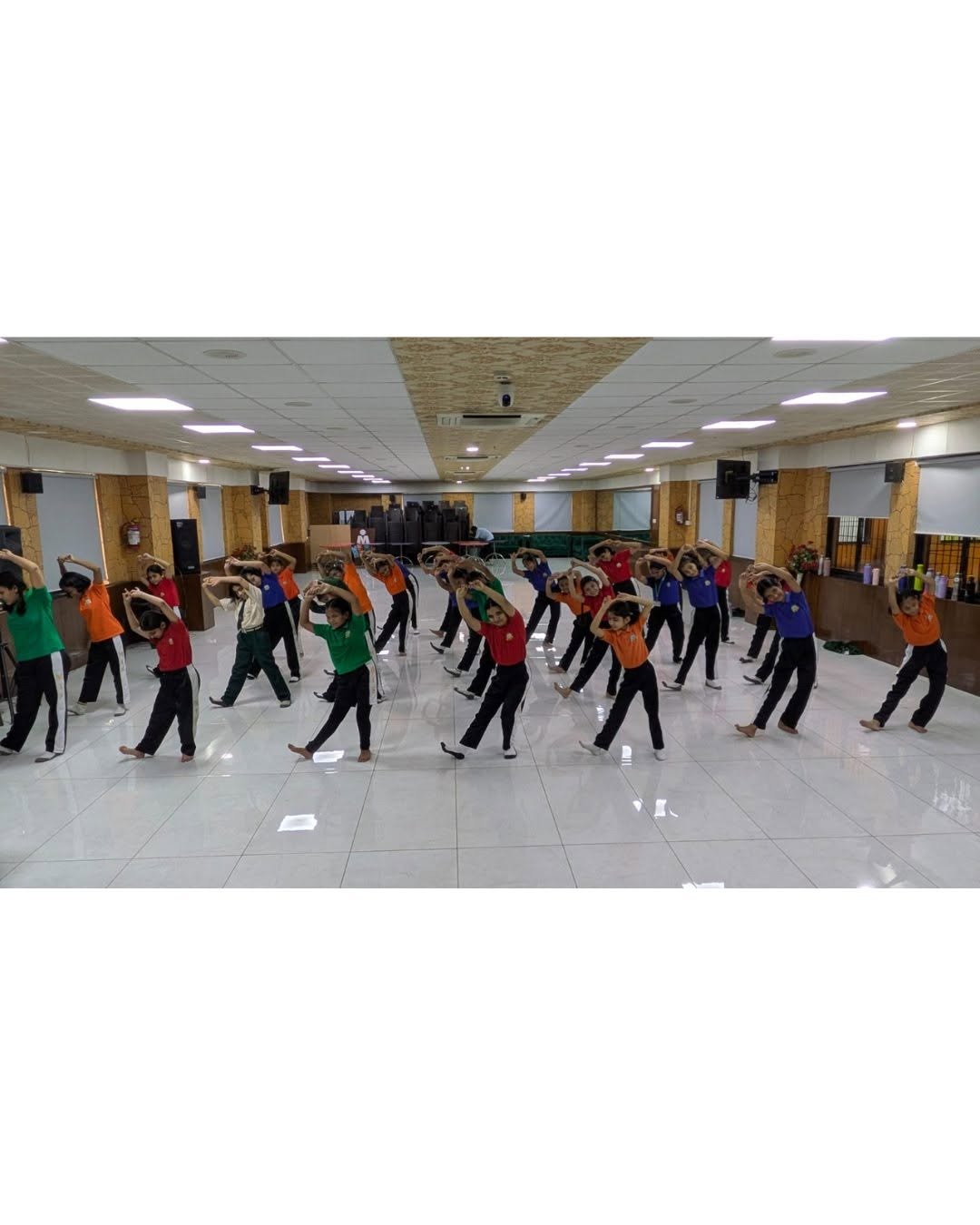 Dance studio practice at MIS International School, Pune