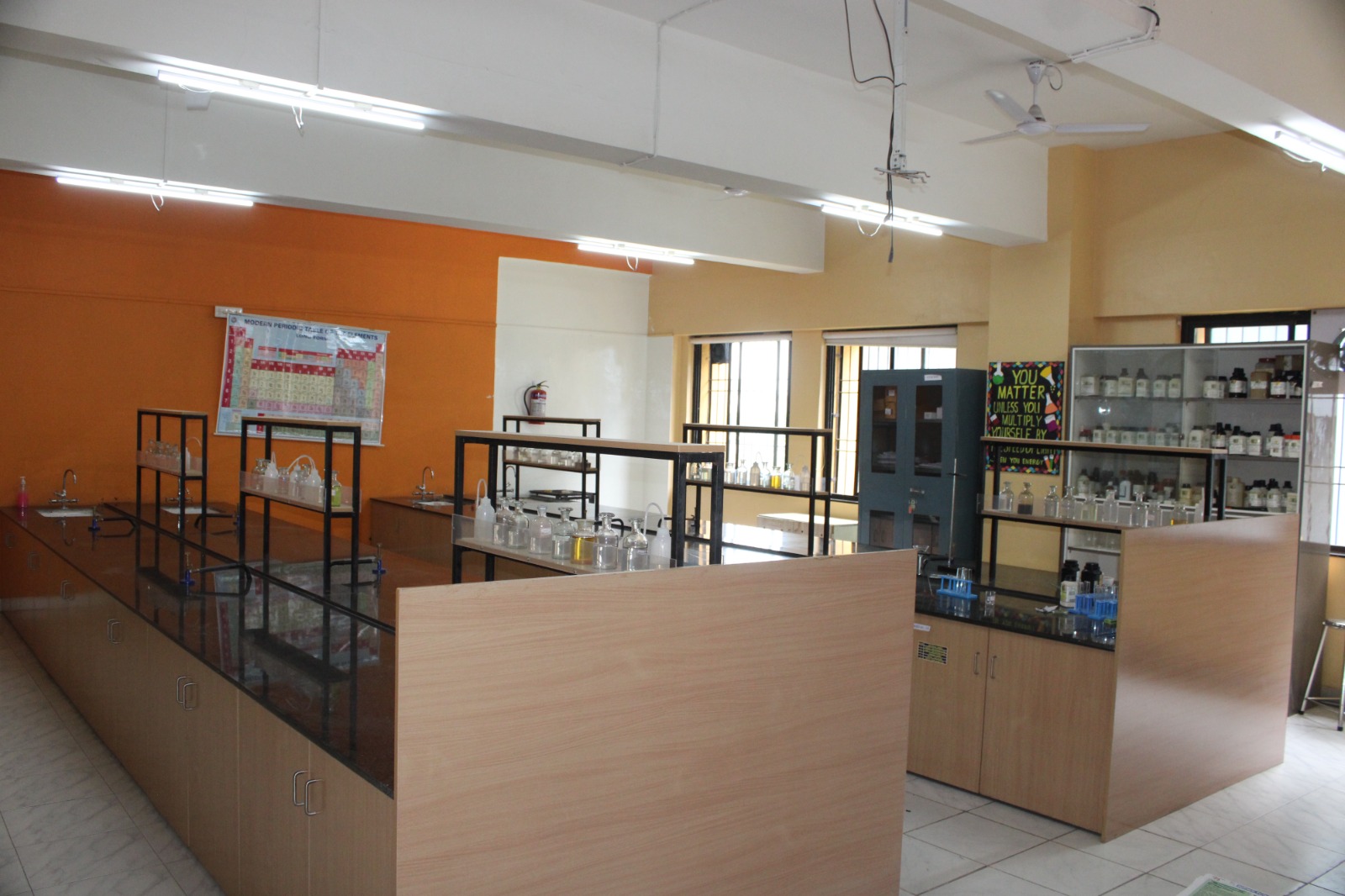 Chemistry laboratory at MIS International School, Pune