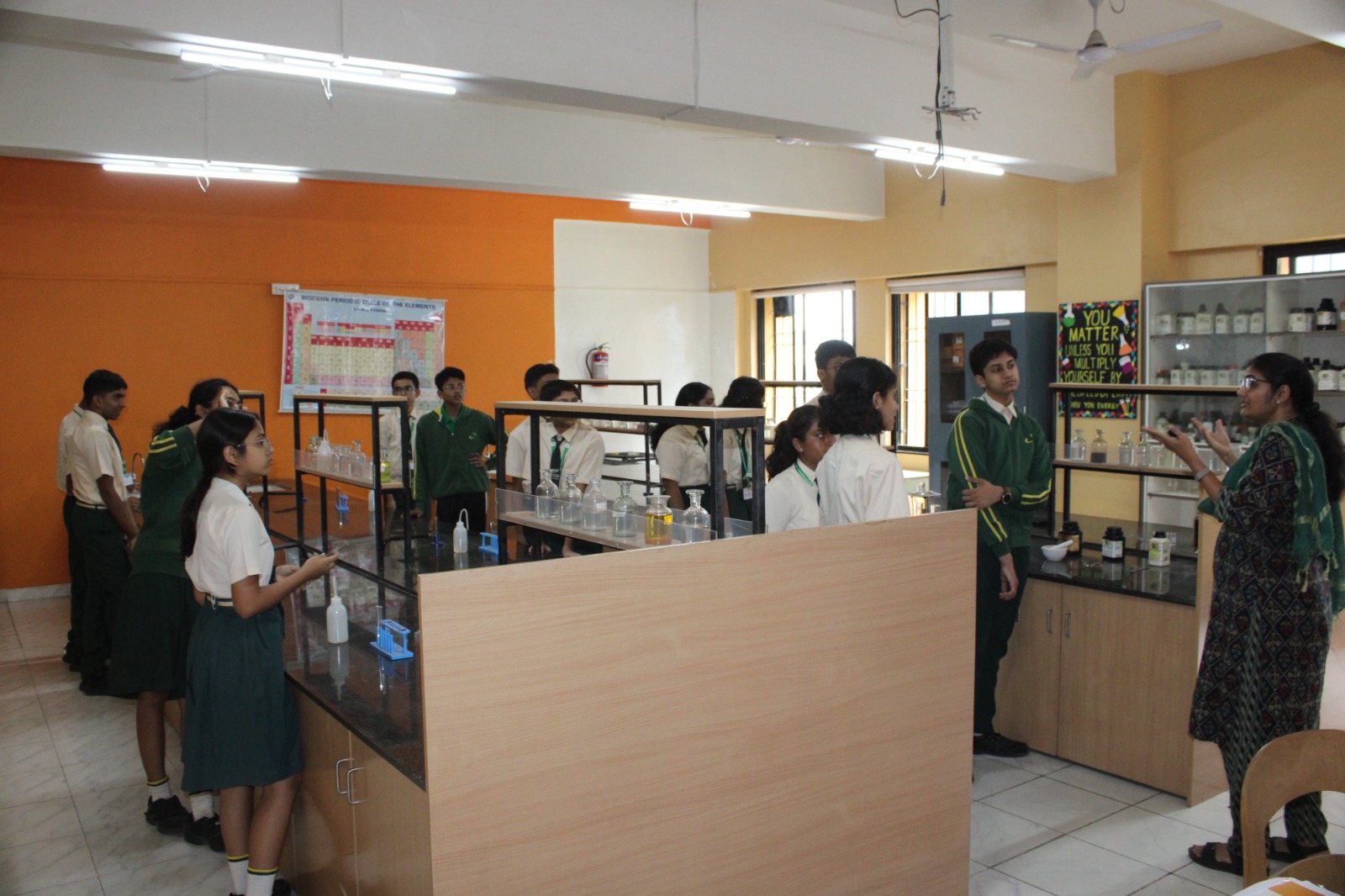 Chemistry practicals at MIS International School, Pune