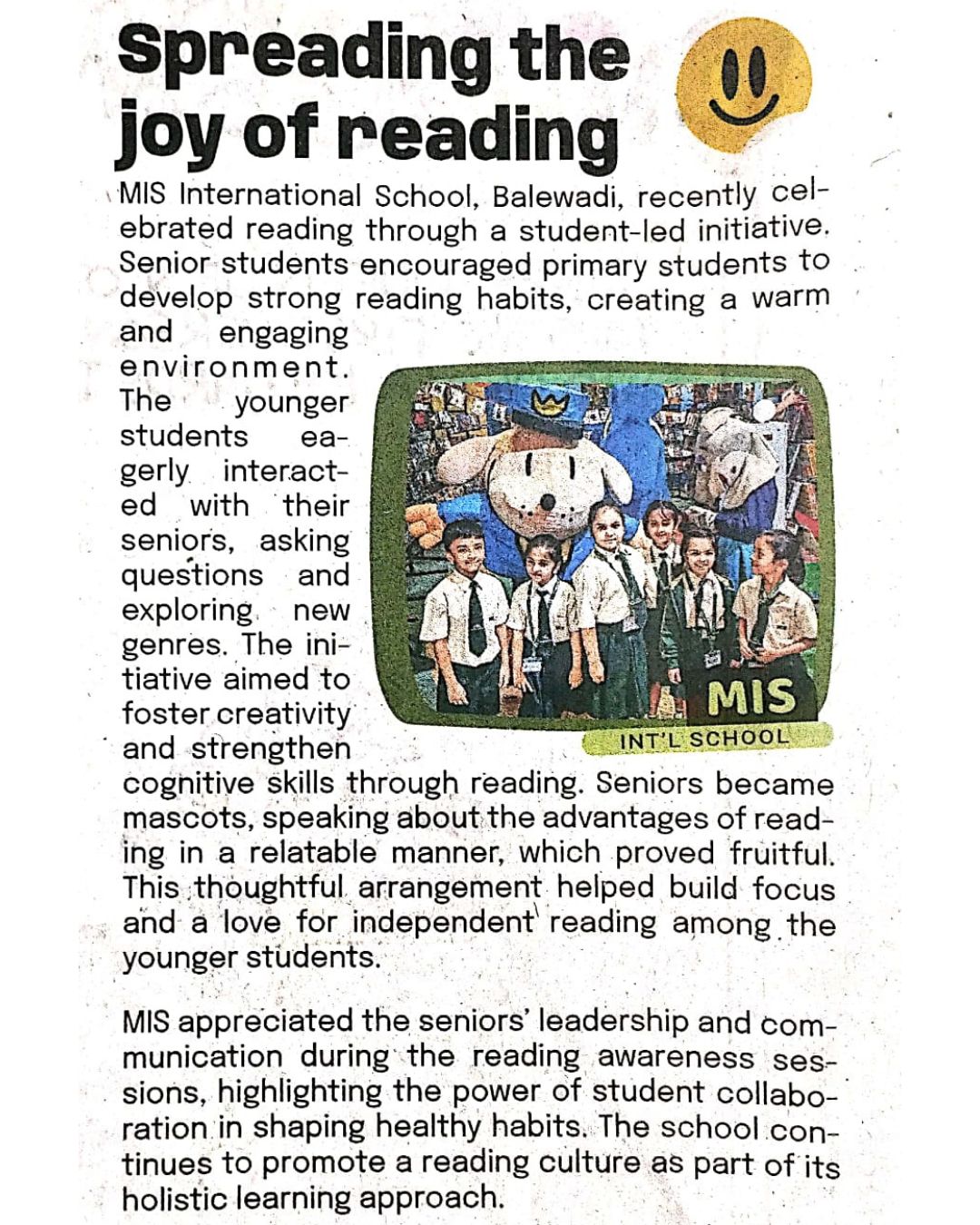 Spreading the joy of reading