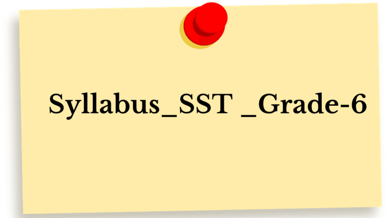 Syllabus_SST_Grade-6