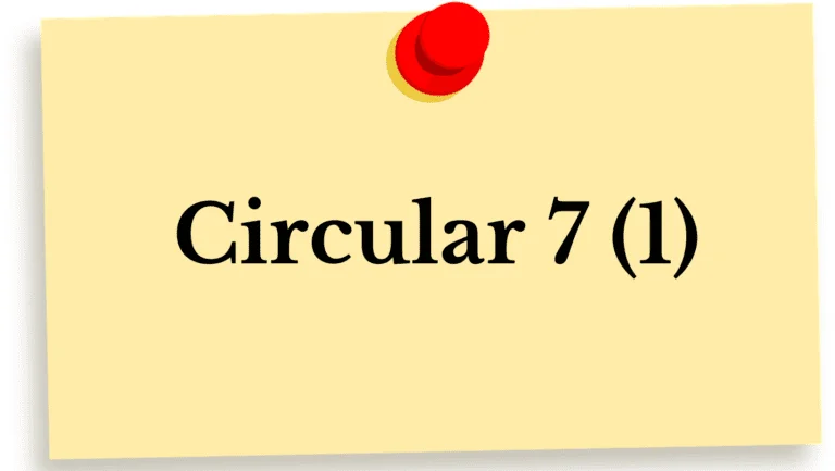 Circular 7(1)