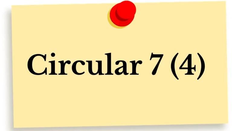Circular 7(4)