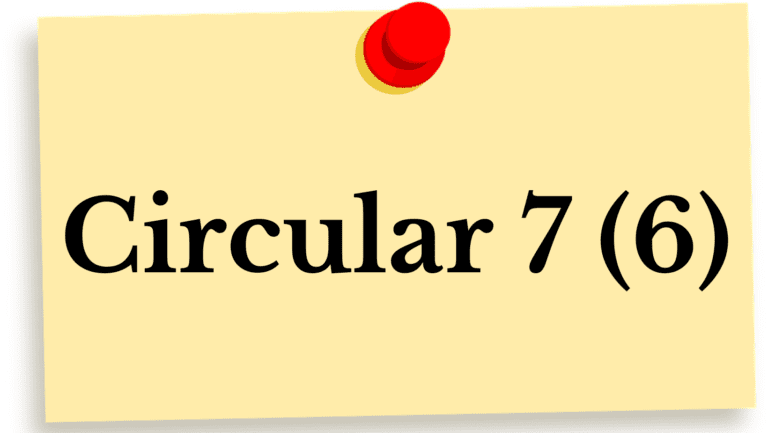 Circular 7(6)